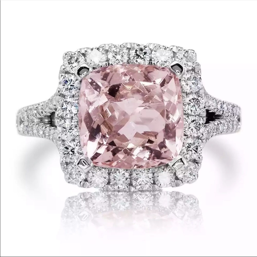 New Women’s 925 Silver Luxury Diamond Ring - Picture 1 of 3
